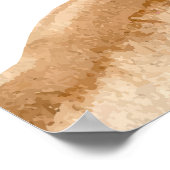 Modern Boho Waterverf Desert Baby shower Welkom Poster (Hoek)