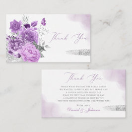 Modern Boho Waterverf Floral Baby Showe Hartelijk  Informatiekaartje