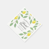 Modern Boho Waterverf Lemon Summer Vrijgezellenfee Servet (Hoek)