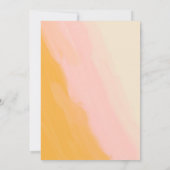 Modern Boho Waterverf Roze Gepersonaliseerd Notitiekaartje (Achterkant)