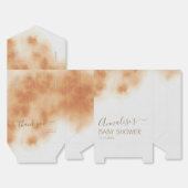 Modern Boho Waterverf Tie Dye Baby shower Beige Bedankdoosjes (Ongevouwen)