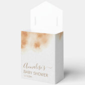 Modern Boho Waterverf Tie Dye Baby shower Beige Bedankdoosjes (Open)