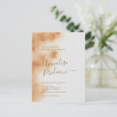 Modern Boho Waterverf Tie Dye Beige Baby shower Briefkaart (Staand voorkant)