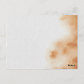 Modern Boho Waterverf Tie Dye Beige Baby shower Briefkaart (Achterkant)