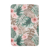 Modern Boho Waterverf Tropische Floral Badmat (Voorkant Verticaal)