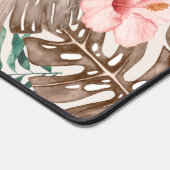 Modern Boho Waterverf Tropische Floral Bureaumat (Hoek)
