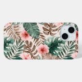 Modern Boho Waterverf Tropische Floral Case-Mate iPhone Case (Achterkant (horizontaal))