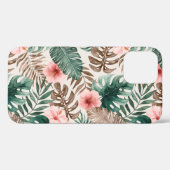 Modern Boho Waterverf Tropische Floral Case-Mate iPhone Case (Achterkant (horizontaal))