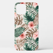 Modern Boho Waterverf Tropische Floral Case-Mate iPhone Case (Achterkant)