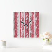Modern Boho Waves Wall gemonteerde Art Vierkante Klok (Huis)