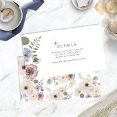 Modern Boho Wedding Details Card Informatiekaartje