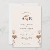 Modern Boho Wedding Invitation Kaart (Voorkant)