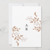 Modern Boho Wedding Invitation Kaart (Achterkant)