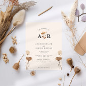 Modern Boho Wedding Invitation Kaart