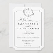 Modern boho Wedding Invitation Kaart (Voorkant)