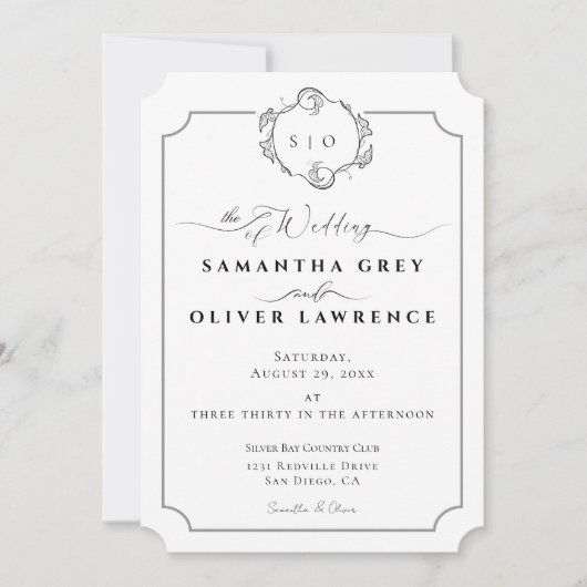Modern boho Wedding Invitation Kaart (Voorkant)