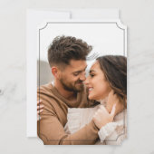 Modern boho Wedding Invitation Kaart (Achterkant)