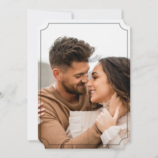 Modern boho Wedding Invitation Kaart (Achterkant)