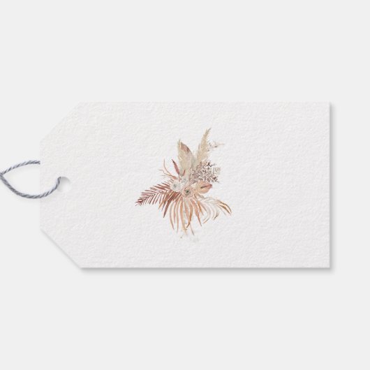 Modern Boho Whimsical Calligrafie Script Cadeaulabel (Achterkant Horizontaal)