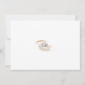 Modern Boho Whimsical Calligrafie Script Save The Date (Achterkant)