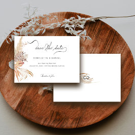 Modern Boho Whimsical Calligrafie Script Save The Date