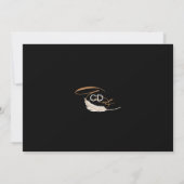 Modern Boho Whimsical Calligrafie Script Save The Date (Achterkant)