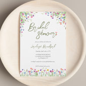 Modern Boho wilde bloemen script vrijgezellenfeest Kaart