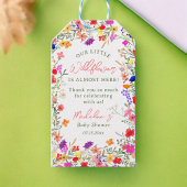 Modern boho wildflower baby shower dank u cadeaulabel