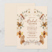 Modern Boho Wildflower Elegant Vrijgezellenfeest Kaart (Voorkant / Achterkant)