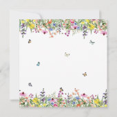 Modern Boho Wildflower Floral Vrijgezellenfeest Kaart (Achterkant)