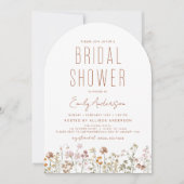 Modern Boho Wildflower Vrijgezellenfeest Elegant Kaart (Voorkant)