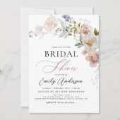 Modern Boho Wildflower Vrijgezellenfeest Elegant Kaart (Voorkant)