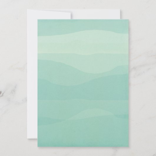 Modern Boho Wildflower Wedding Kaart (Achterkant)