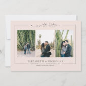 Modern Boho Woestijn | 3 Foto Save the Date (Voorkant)
