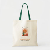 Modern Boho Woestijn | Bruidsmeisje Favor Tote Tas (Voorkant)