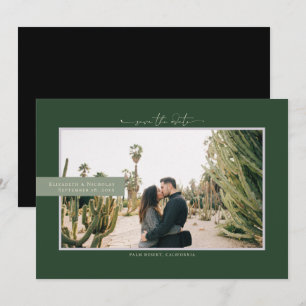 Modern Boho Woestijn   Foto Save the Date