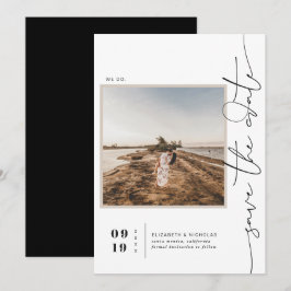 Modern Boho Woestijn | Vierkante Foto Save the Dat Date