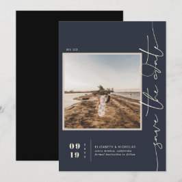 Modern Boho Woestijn | Vierkante Foto Save the Dat Date