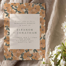 Modern Boho Yellow Floral repesal Dinner