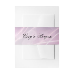 Modern Bokeh Beauful Lavender Wedding Uitnodigingen Wikkel