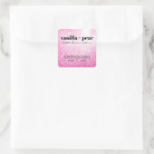 Modern Bokeh Glitter Pink Soy Candle Labels (Tas)