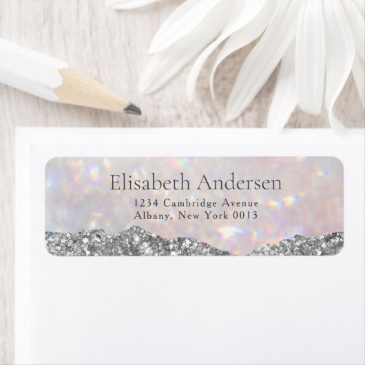 Modern Bokeh Glitter Sparkle Glam Etiket (Insitu)