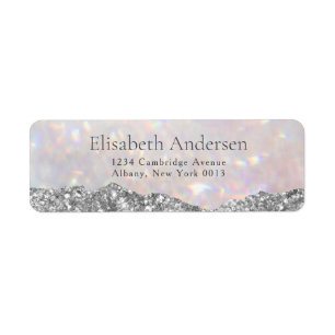 Modern Bokeh Glitter Sparkle Glam Etiket