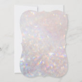 Modern Bokeh Glitter Sparkle Glam Uitnodiging (Achterkant)