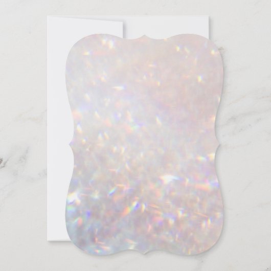 Modern Bokeh Glitter Sparkle Glam Uitnodiging (Achterkant)