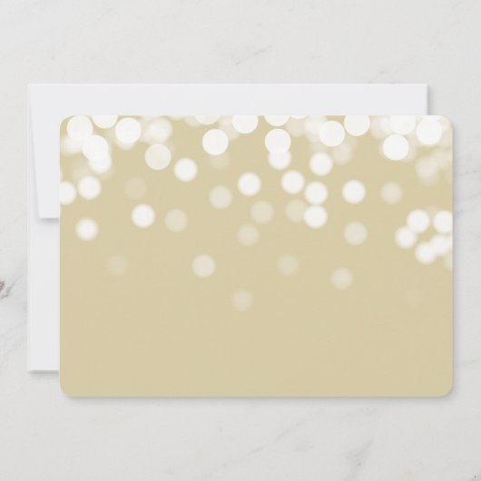 Modern Bokeh Lights 3 Foto Afstuderen Aankondiging (Achterkant)