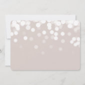 Modern Bokeh Lights 3 Foto geboorteaankondiging Aankondiging (Achterkant)