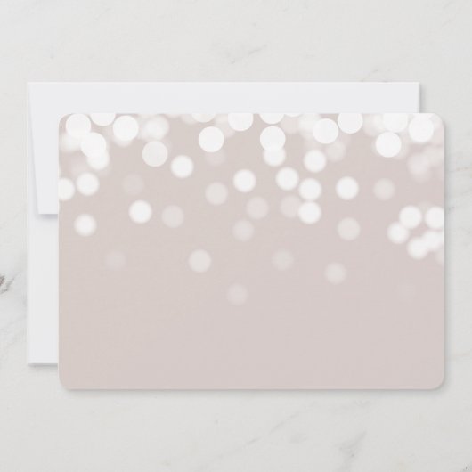 Modern Bokeh Lights 3 Foto geboorteaankondiging Aankondiging (Achterkant)