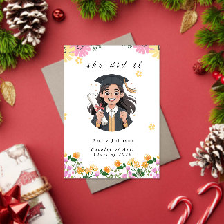 Modern Bokeh Lights Graduation invitation Acryl Uitnodigingen