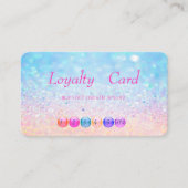 Modern Bokeh Ombre Makeup Loyalty Card (Voorkant)